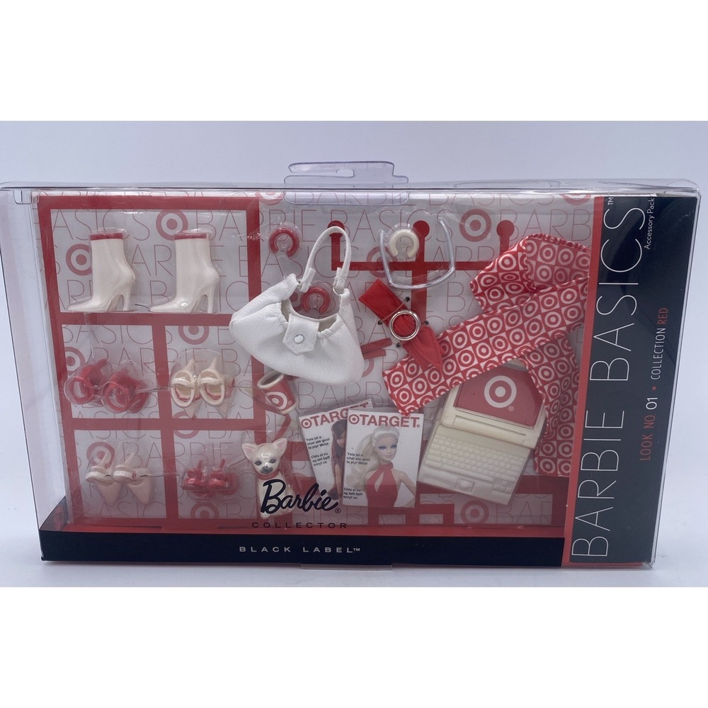 Mattel BARBIE BASICS BLACK LABEL Red Collection/Look No. 01 Accessory Target Exc